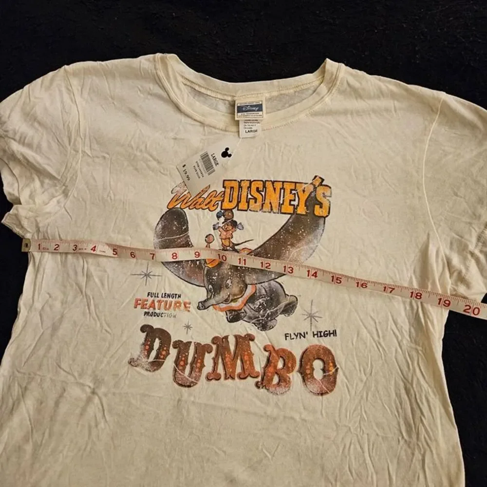 Vintage Disney Womens DUMBO Large L Shirt Top T-Shirt Tee Timothy Mouse Y2K NEW - Picture 4 of 6